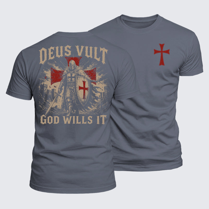 Luxe Mercerized Cotton Tee - Deus Vult