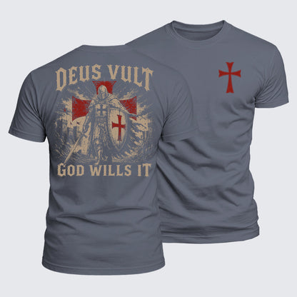 Luxe Mercerized Cotton Tee - Deus Vult