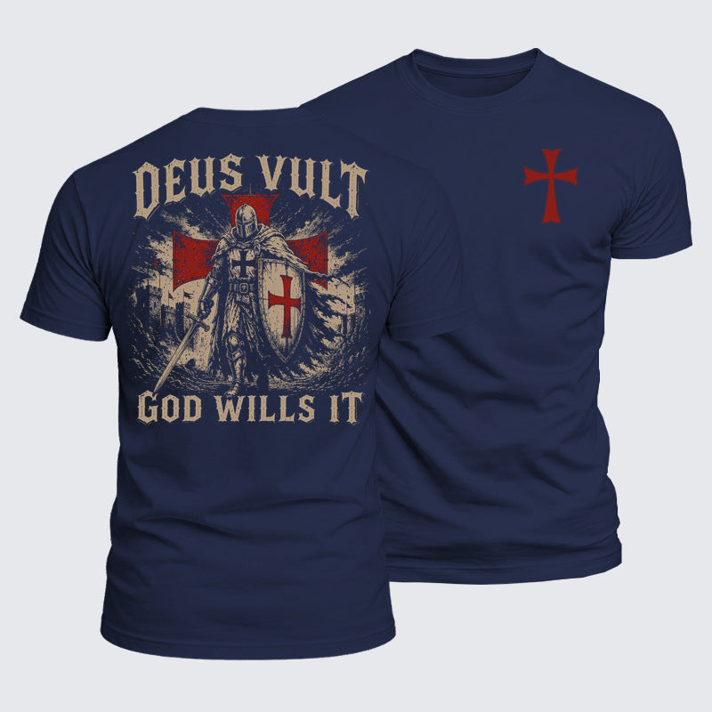 Luxe Mercerized Cotton Tee - Deus Vult