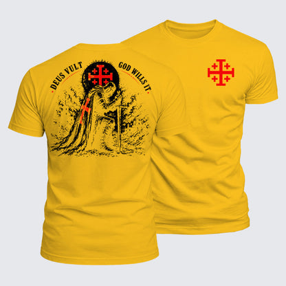 Luxe Mercerized Cotton Tee - Deus Vult