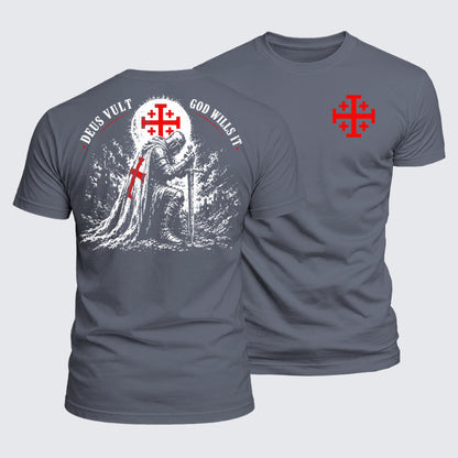 Luxe Mercerized Cotton Tee - Deus Vult