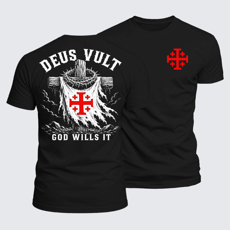 Luxe Mercerized Cotton Tee - Deus Vult