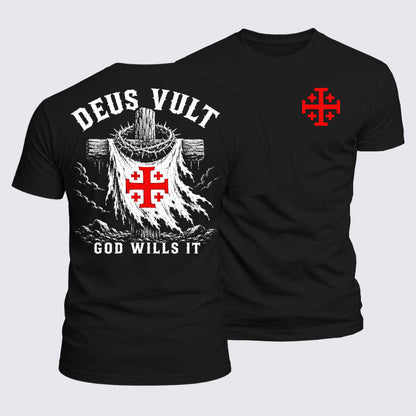 Luxe Mercerized Cotton Tee - Deus Vult