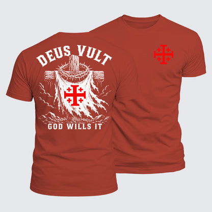 Luxe Mercerized Cotton Tee - Deus Vult