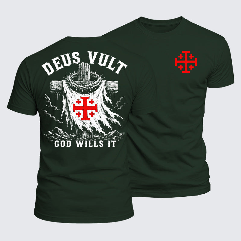 Luxe Mercerized Cotton Tee - Deus Vult