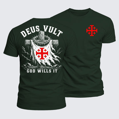 Luxe Mercerized Cotton Tee - Deus Vult