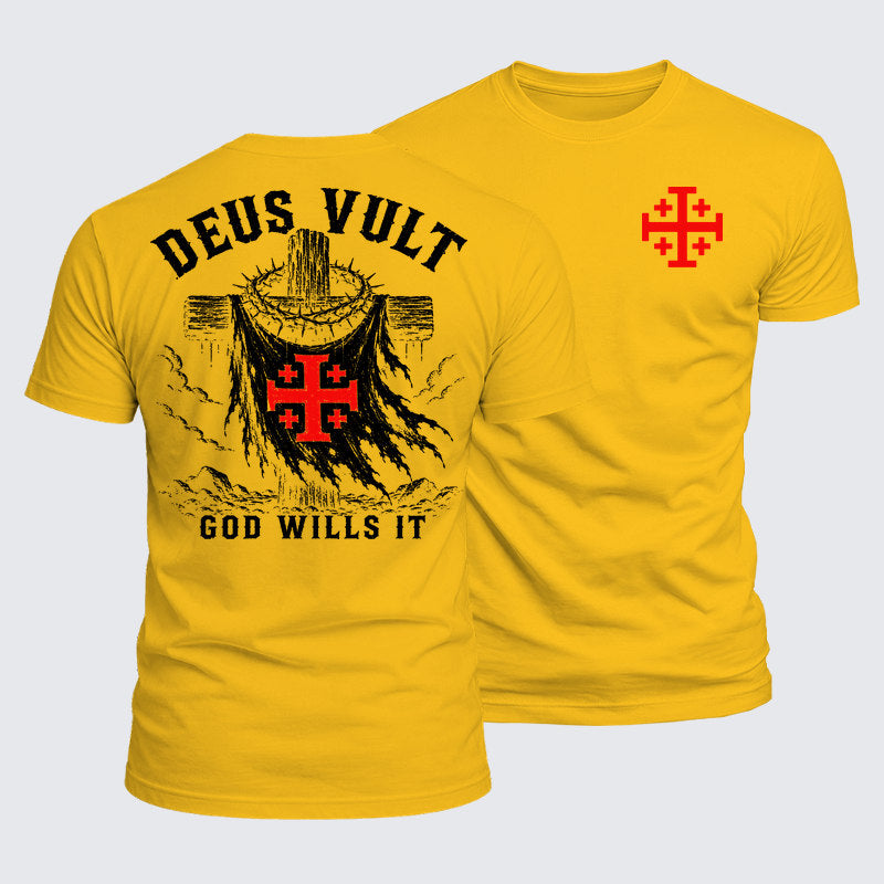 Luxe Mercerized Cotton Tee - Deus Vult
