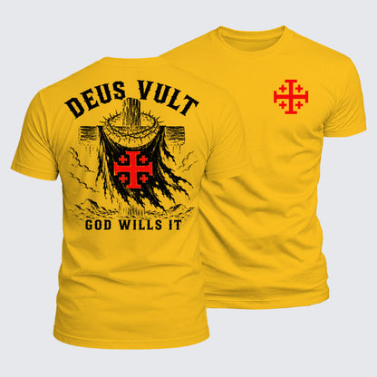 Luxe Mercerized Cotton Tee - Deus Vult