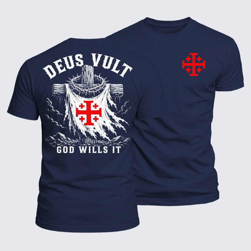 Luxe Mercerized Cotton Tee - Deus Vult