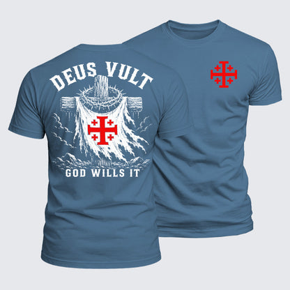 Luxe Mercerized Cotton Tee - Deus Vult