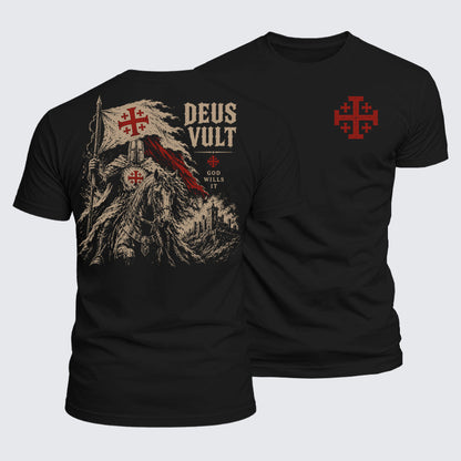 Luxe Mercerized Cotton Tee - Deus Vult