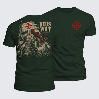 Luxe Mercerized Cotton Tee - Deus Vult