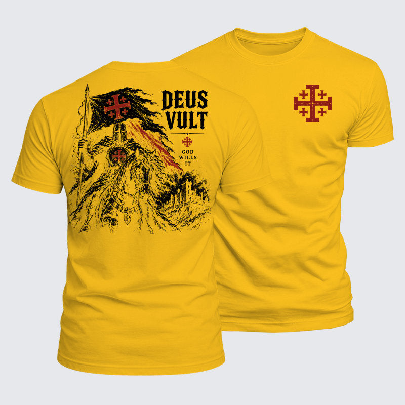 Luxe Mercerized Cotton Tee - Deus Vult