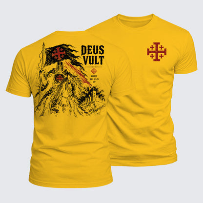 Luxe Mercerized Cotton Tee - Deus Vult
