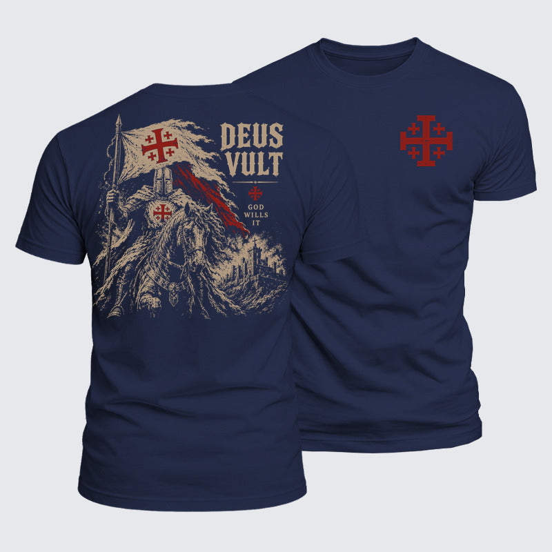 Luxe Mercerized Cotton Tee - Deus Vult