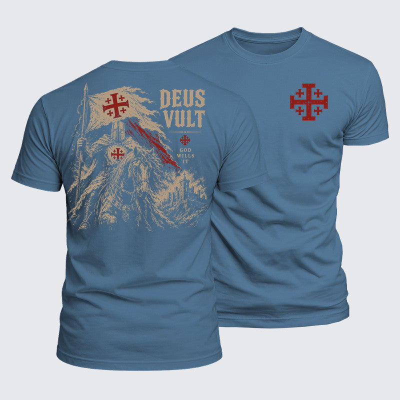 Luxe Mercerized Cotton Tee - Deus Vult
