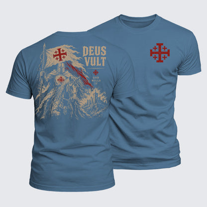 Luxe Mercerized Cotton Tee - Deus Vult