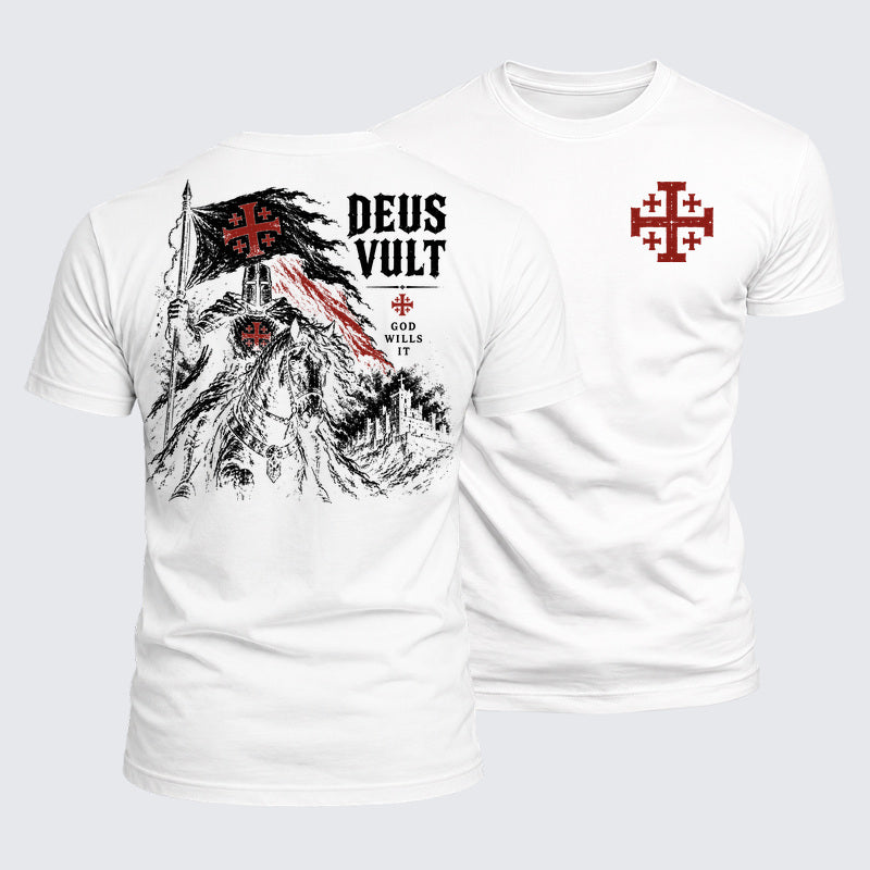 Luxe Mercerized Cotton Tee - Deus Vult