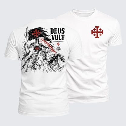 Luxe Mercerized Cotton Tee - Deus Vult