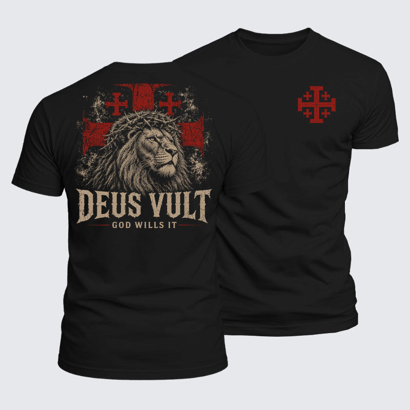 Luxe Mercerized Cotton Tee - Deus Vult