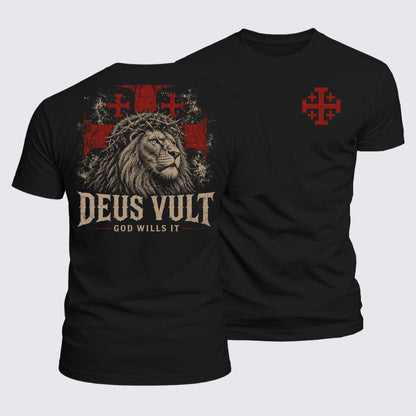 Luxe Mercerized Cotton Tee - Deus Vult