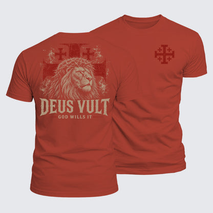 Luxe Mercerized Cotton Tee - Deus Vult