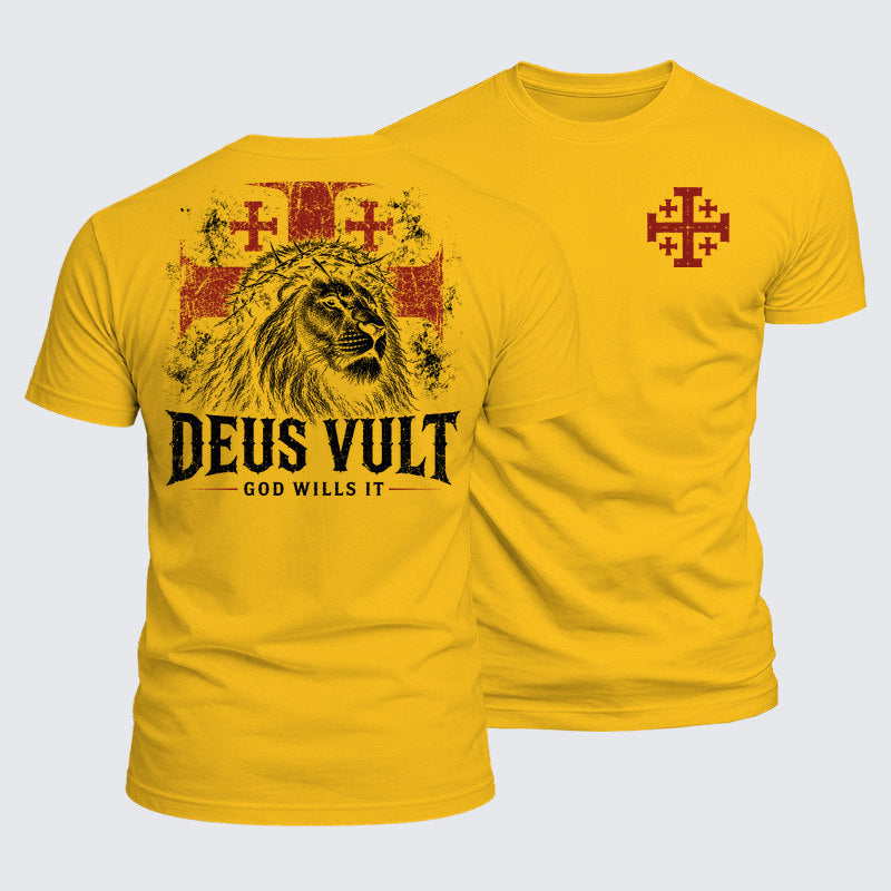 Luxe Mercerized Cotton Tee - Deus Vult