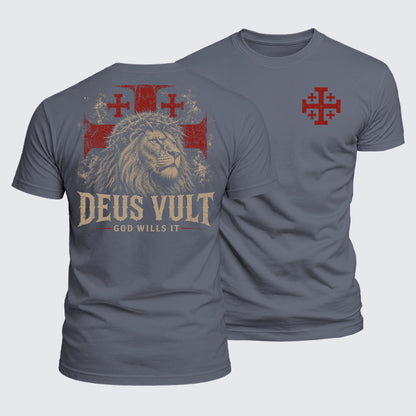 Luxe Mercerized Cotton Tee - Deus Vult
