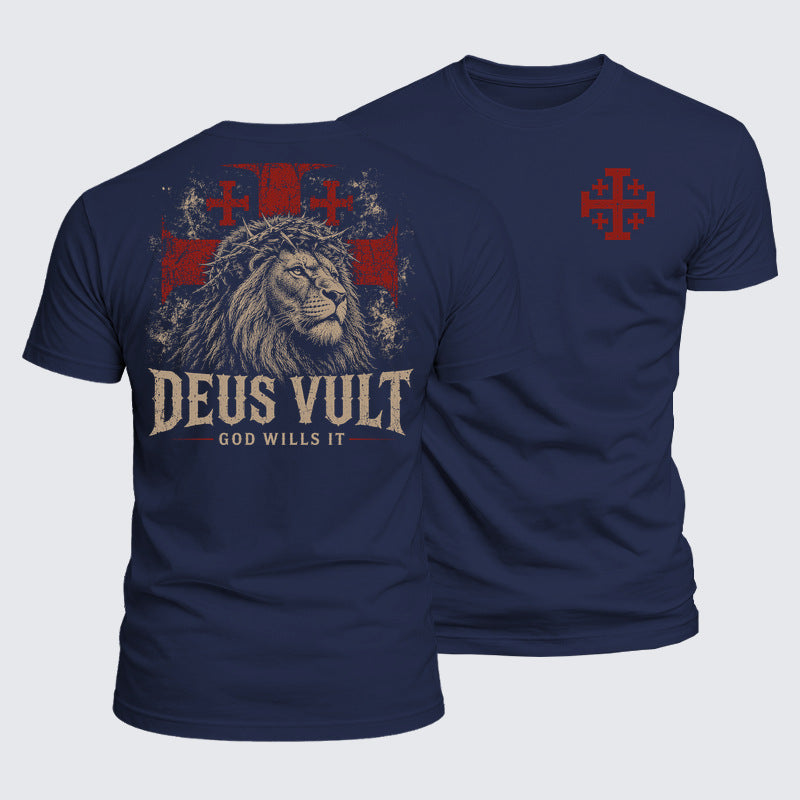 Luxe Mercerized Cotton Tee - Deus Vult
