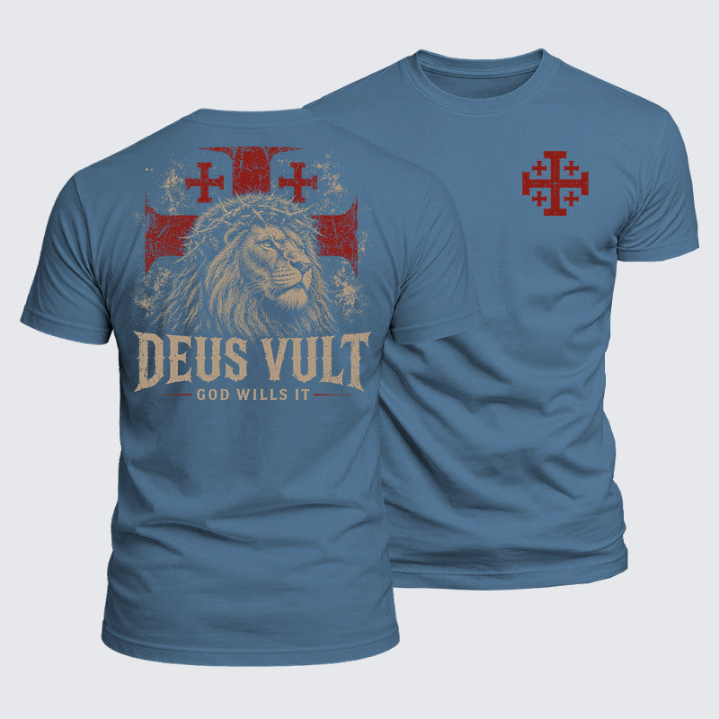 Luxe Mercerized Cotton Tee - Deus Vult