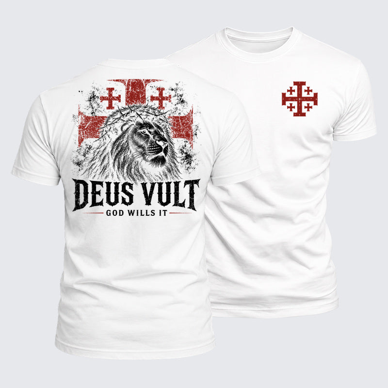 Luxe Mercerized Cotton Tee - Deus Vult