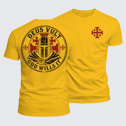 Luxe Mercerized Cotton Tee - Deus Vult