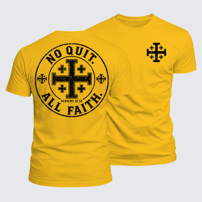 Luxe Mercerized Cotton Tee - No Quit All Faith
