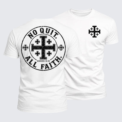 Luxe Mercerized Cotton Tee - No Quit All Faith