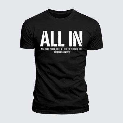 Luxe Mercerized Cotton Tee - All In 1 Corinthians 10:31