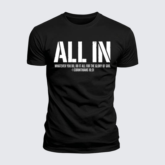 Luxe Mercerized Cotton Tee - All In 1 Corinthians 10:31