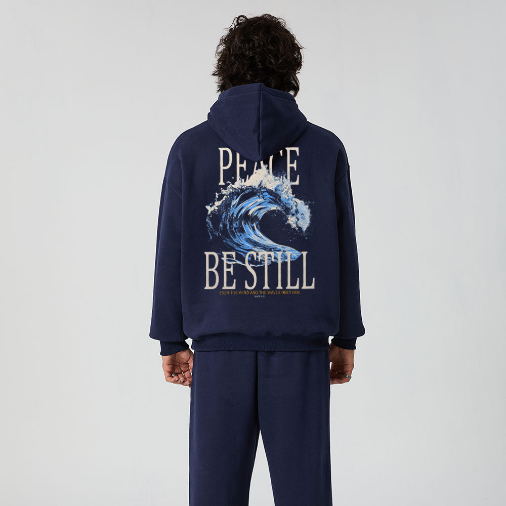 Peace Be Still Christian Premium Fleece Hoodie Set