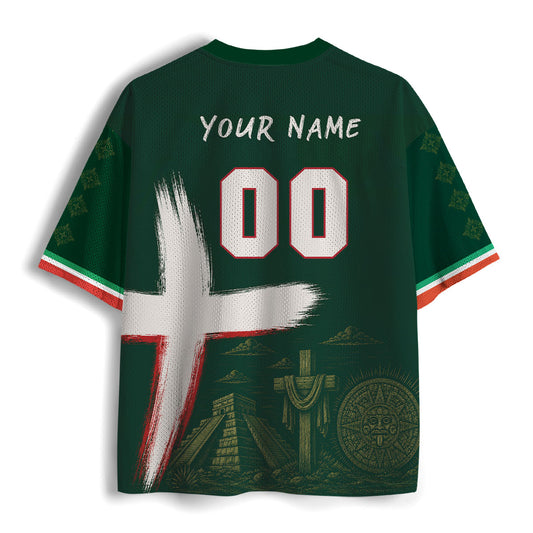 Personalized Jesus Saves Christian Mesh Jersey