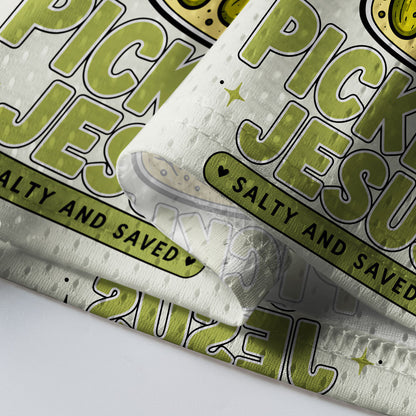 Pikles Jesus Salty And Saved Christian Mesh Jersey