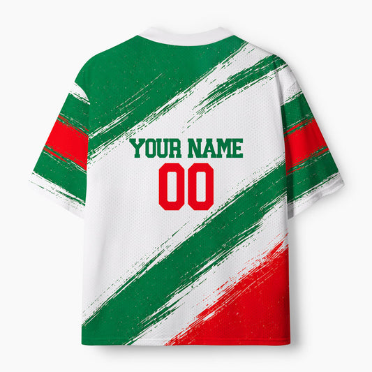 Personalized Name Play For His Name Mexico Christian Mesh Jersey