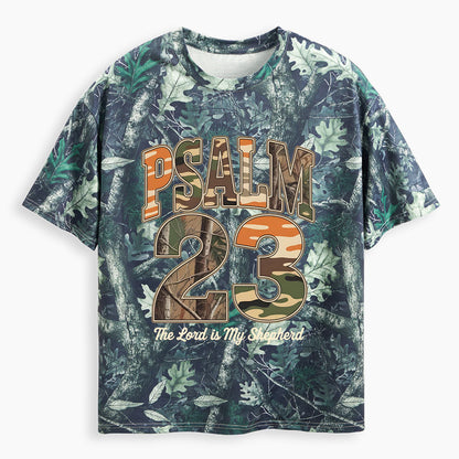 Psalm 23 Christian Camo T-Shirt