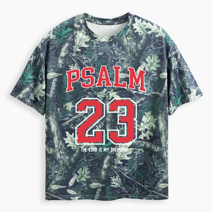 Psalm 23 Christian Camo T-Shirt