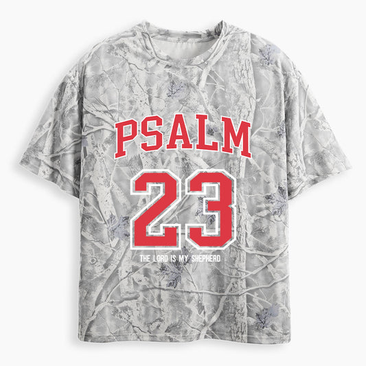Psalm 23 Christian Camo T-Shirt