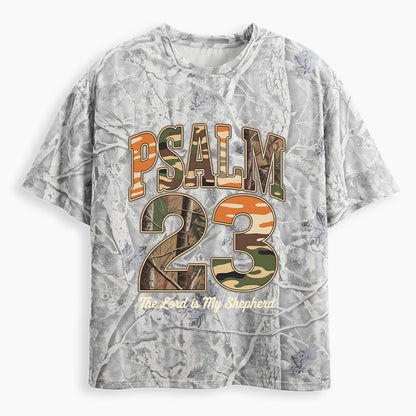 Psalm 23 Christian Camo T-Shirt