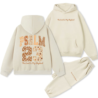 Psalm 23 The Lord Is My Shepherd Christian Fleece Hoodie Set