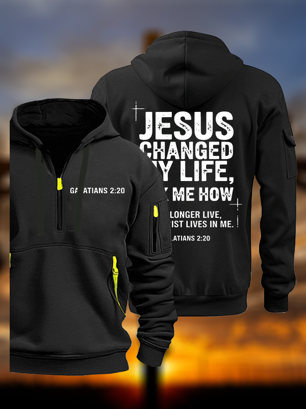 Jesus Changed My Life Jesus God Christian Zipper Hoodies