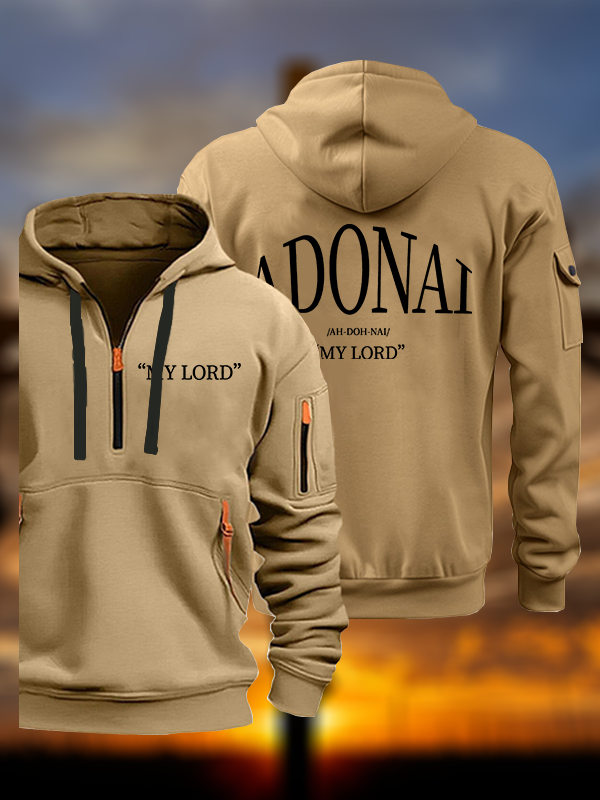Adonai Jesus God Christian Zipper Hoodies
