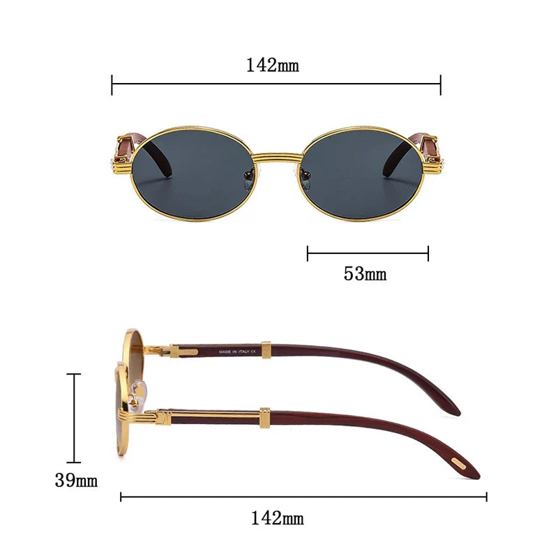 "Enzo" - Premium Oval Sunglasses by Cristian Moretti®
