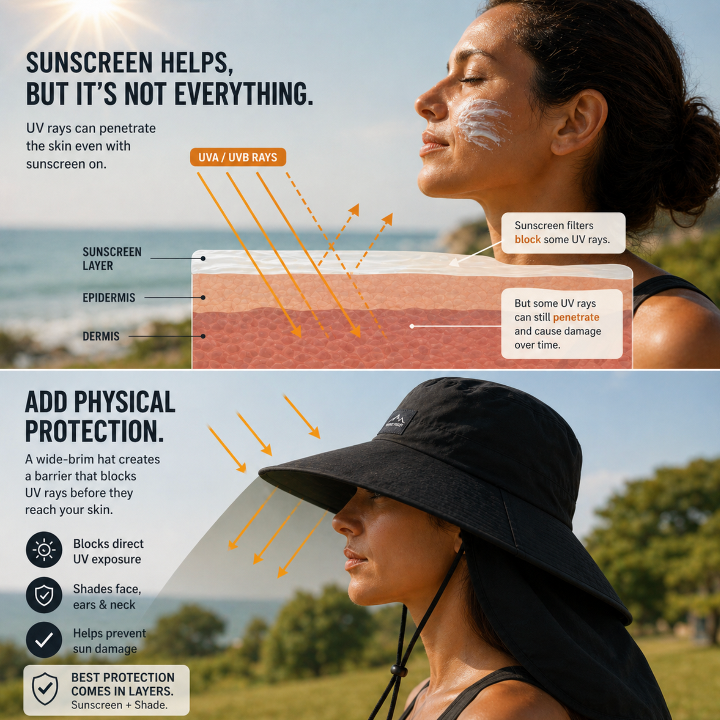 Manlyflex™ UPF 50+ UV Protection Hat
