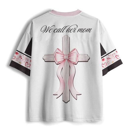 She Is Clothed In Strength And Dignity Christian Mesh Jersey